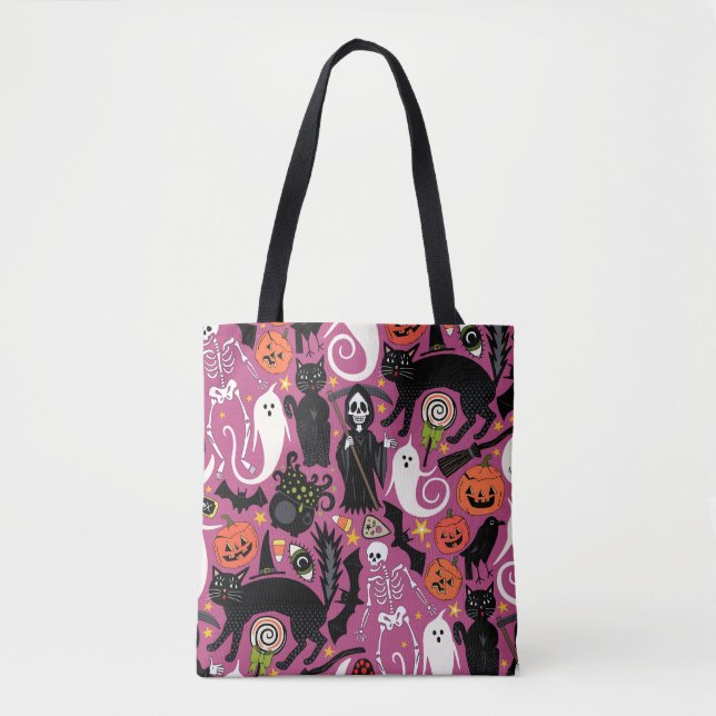Bolso De Tela retro halloween bubblegum (Anverso)