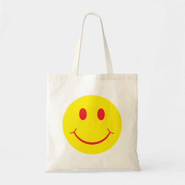Bolso De Tela Retro Happy Face (Frente)