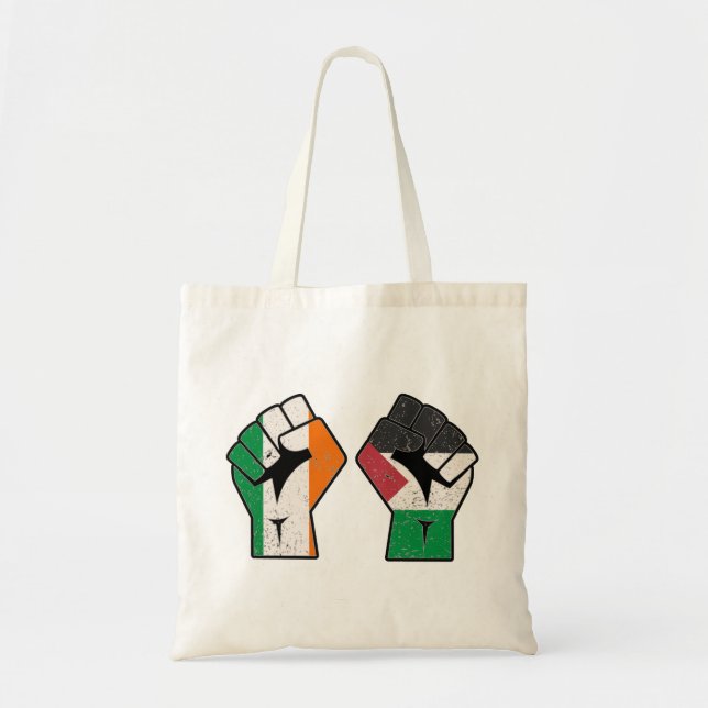 Bolso De Tela Retro Irlanda La revolución del puño solidario en  (Frente)