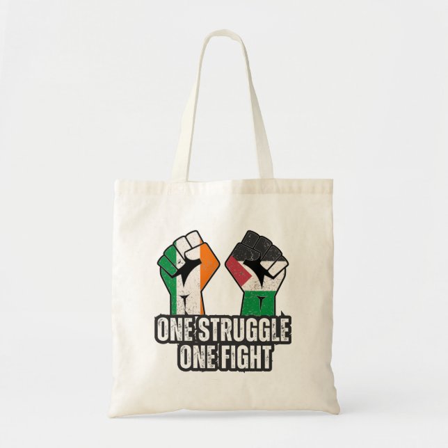 Bolso De Tela Retro Irlanda La revolución del puño solidario en  (Frente)