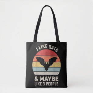 Bolso De Tela Retro Me Gusta El Ventilador De Regalo De Bats Shi