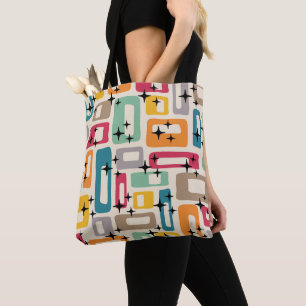 Bolso De Tela Retro Mid Century Moderno