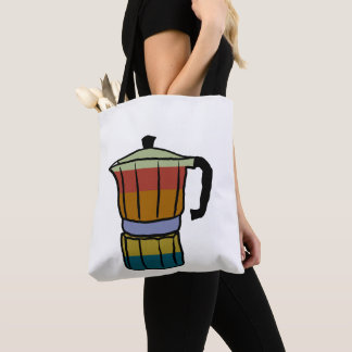 Bolso De Tela Retro Moka Pot