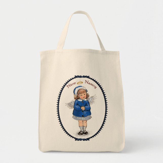 Bolso De Tela Retro Nancy agradable (Frente)