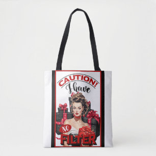 Bolso De Tela Retro Navidad Sin Filtro Pinup