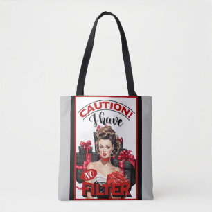 Bolso De Tela Retro Navidad Sin Filtro Pinup