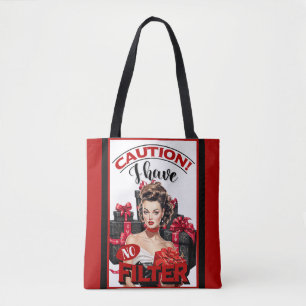 Bolso De Tela Retro Navidad Sin Filtro Pinup