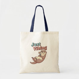 Bolso De Tela Retro Otter Chill Vibes Canvas Tote Bag
