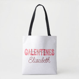Bolso De Tela Retro "Pandilla de Galentine" Nombre personalizado
