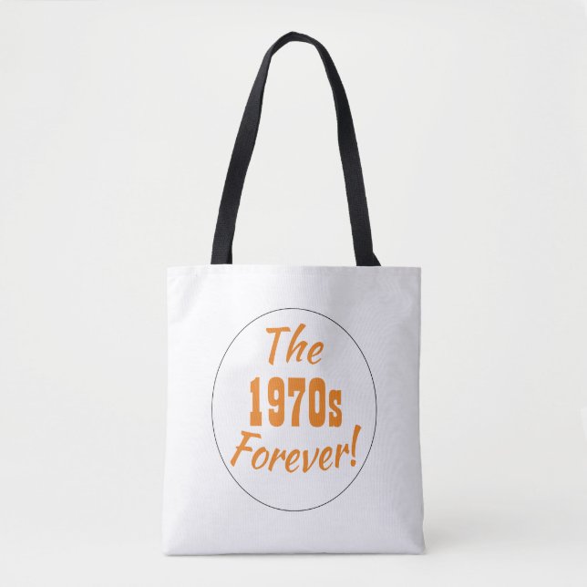 Bolso De Tela Retro para siempre de los años 1970 (Anverso)