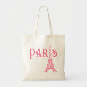 Bolso De Tela Retro Paris Eiffel Tower Tote Bag