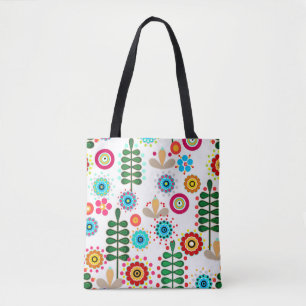 Bolso De Tela Retro, patrón de flor