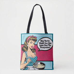 Bolso De Tela Retro Pinup_ Hey Darlin