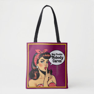 Bolso De Tela Retro Pinup_ Hey Pudding