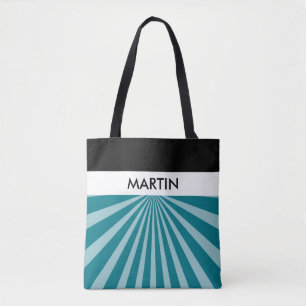 Bolso De Tela Retro Rays blanco transparente + tu idea