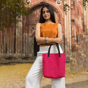 Bolso De Tela Retro rojo