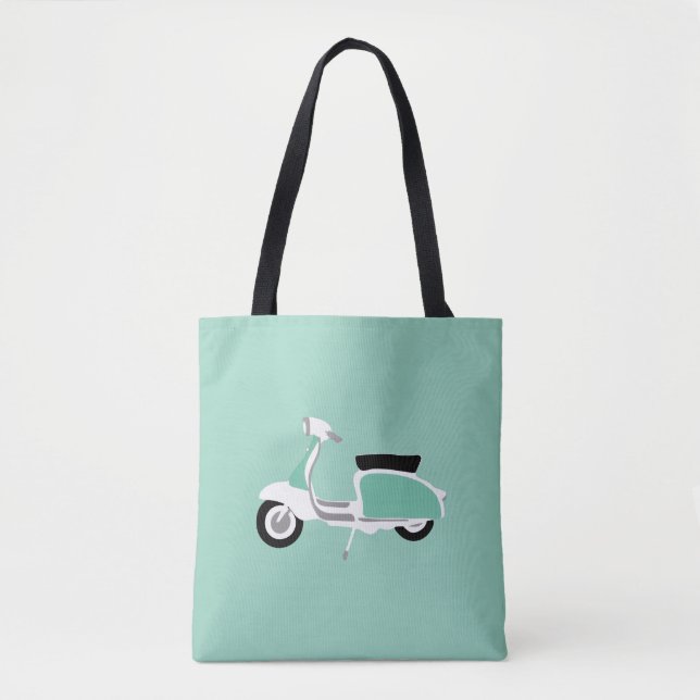 Bolso De Tela Retro Scooter Tote Bag (Anverso)