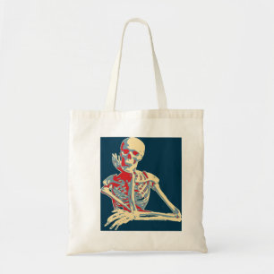Bolso De Tela Retro Skeleton