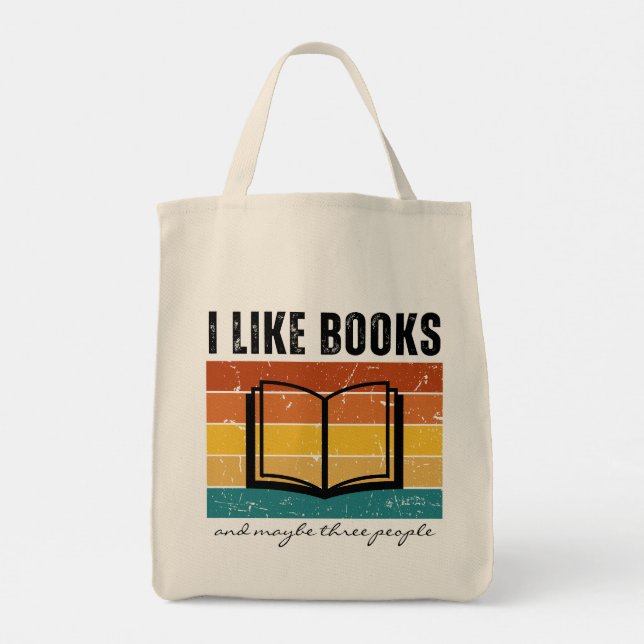 Bolso De Tela Retro Sunset I Like Books Reader's (Reverso)