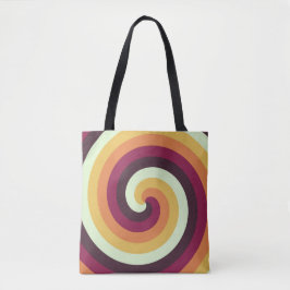 Bolso De Tela Retro Swirl Vortex