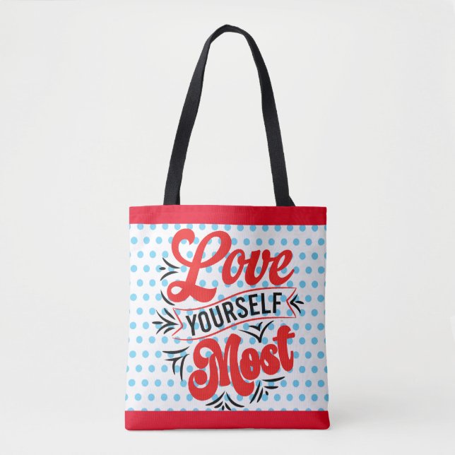 Bolso De Tela Retro Te Ama (Anverso)