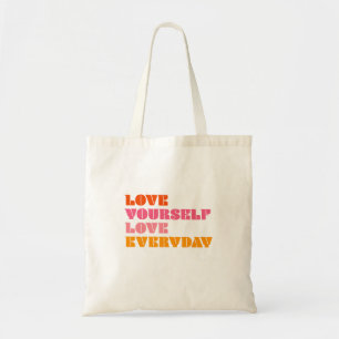 Bolso De Tela Retro Te Amas A Ti Mismo Amor A Diario Today Bag