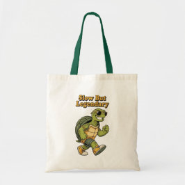 Bolso De Tela Retro Turtle Legendary Pace Canvas Tote Bag
