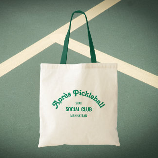 Bolso De Tela Retro Verde Club Social de Après Pickle Ball