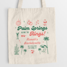 Bolso De Tela Retro Verde y Rosa Despedida de Soltera en Palm Sp