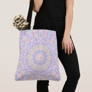 Bolso De Tela Retro Vintage Quirky Ecléctico Boho Pastel Mandala