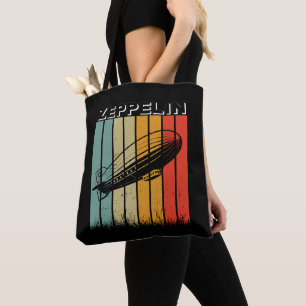 Bolso De Tela Retro Zeppelin Dirigible Airship Zepelin Zepplin