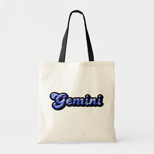 Bolso De Tela Retro Zodiac Gemini Tote Bag (Frente)