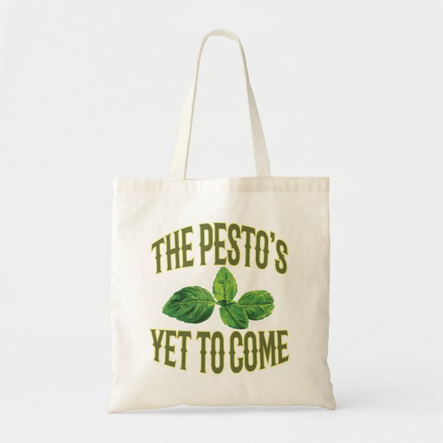 Bolso De Tela Retruécano divertido de la comida - el Pesto (Frente)