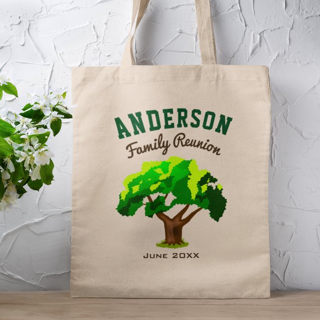Bolso De Tela Reunión de familia de nombres personalizados de ár (Subido por el creador)
