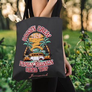Bolso De Tela Reunión familiar de la tripulación de primos perso