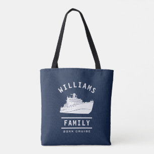 Bolso De Tela Reunión Familiar Divertida Crucero de Vacaciones d
