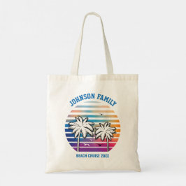 Bolso De Tela Reunión Familiar en la Playa Crucero Personalizado