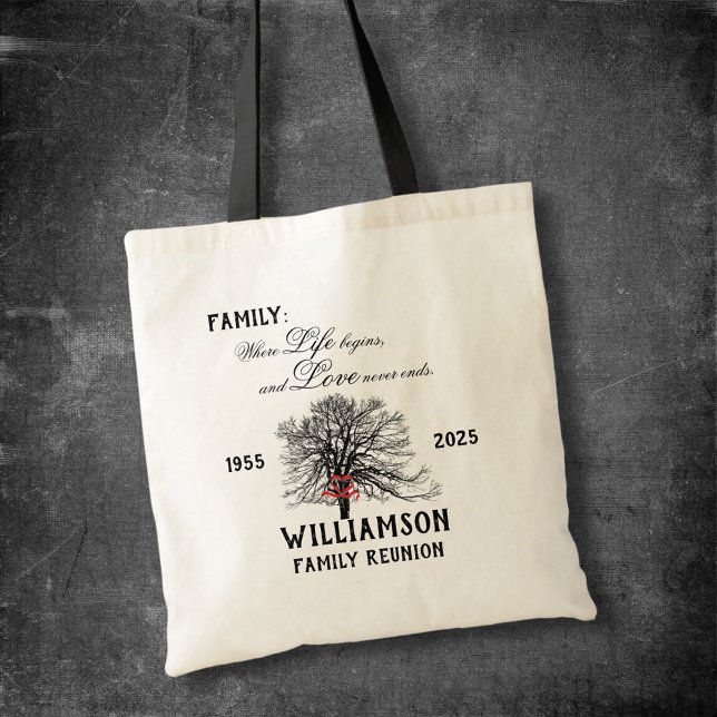 Bolso De Tela Reunión familiar Keepsake Tree Life Quita (Subido por el creador)
