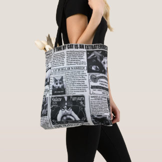 Bolso De Tela Revista de Gatos