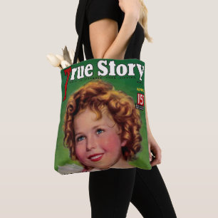 Bolso De Tela Revista "True Story" de inspiración vintage