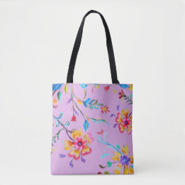Bolso De Tela Revuelta de las flores silvestres