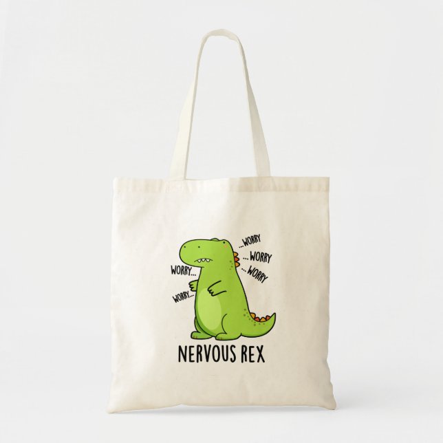 Bolso De Tela Rex Funny Dinosaur TRex Pun (Frente)