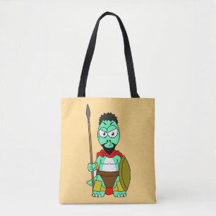 Bolso De Tela Rex Tirano Vestido Como Leónidas.