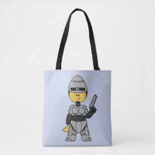 Bolso De Tela Rex Tirano Vestido Como Robocop.
