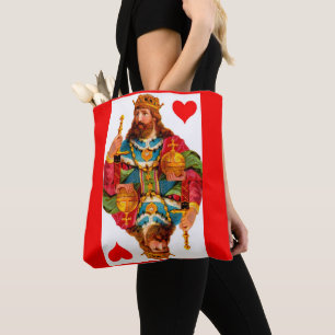 Bolso De Tela Rey de Corazones Reina de Corazones