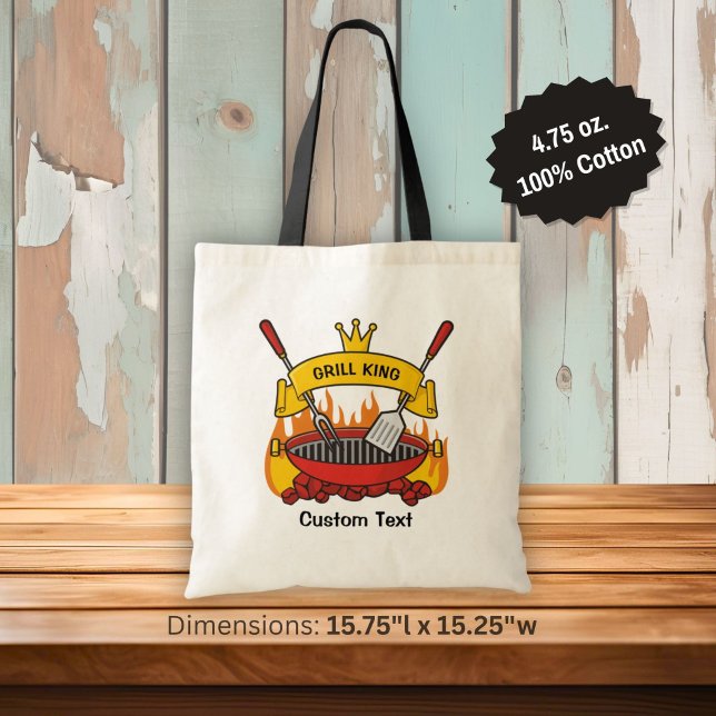 Bolso De Tela Rey de la Parrilla (Subido por el creador)
