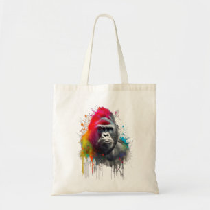Bolso De Tela Rey de la Selva: Majestuoso Gorila Espald