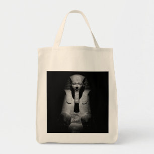 Bolso De Tela Rey faraón blanco y negro