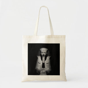 Bolso De Tela Rey faraón blanco y negro