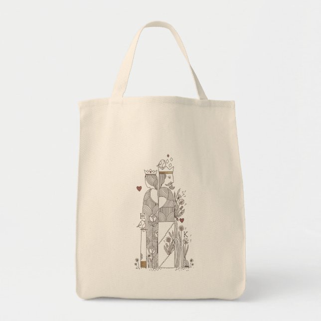 Bolso De Tela Rey+Reina (Frente)